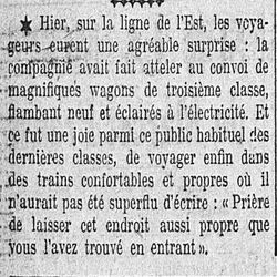 Une bonne nouvelle pour les voyageurs en train sur la ligne de l'est, des wagons supplémentaires et neufs !