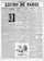 ZLa Bignole LÉcho de Paris édition du 01 août 1922 la une vivrons nous cent cinquante ans 1Y