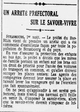 La Bignole LOuest Éclair édition du 02 auût 1922 la page deux un arrêté préfectoral sur le savoir vivre