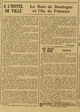 La Bignole Paris midi édition du 03 août 1922 page une Le bois de boulogne et l Île de Puteaux