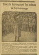 Le Grand écho du Nord article Trotsky haranguant les soldats de l'armée rouge
