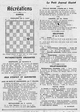récréations Échecs, mathématiques amusantes, jeux de mots et anagramme, metagramme, vieille énigme, losange