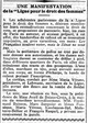 Une manifestation de la ligue pour les droits des femmes, mais pas en autocar, la préfecture n'a pas donné son autorisation, même pas grave, elles manifestent à pieds