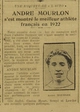 André Mourlon athlète de lannée 1922