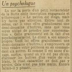 Un psychologue, une technique commerciale, mais marcherait-elle encore aujourd'hui, la politesse, la politesse...?
