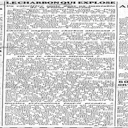depuis quelques temps le charbon explose, pourquoi ? charbon anglais ou allemand, est-ce du sabotage ?
