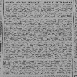 Ce qu'est un film, une production française annuelle de 100 millions de mètres, soit deux fois et demi le tour de la terre, les explications techniques, le risque continuel de l'emploi du celluloïd, incendies et explosions et les moyens le pour diminuer