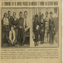 le féminisme progresse en Amérique et en extrême-orient