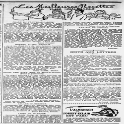 Les meilleures recettes de nos lectrices : crabe en tourteau-farine, boudin blanc rennais, gigot pré salé (Baie Mont-Saint-Michel) salade Cambridge, lapin de garenne et ratafla de cerises