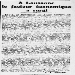 À Lausanne, l'économie prend le dessus