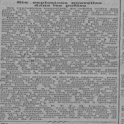 six explosions nouvelles dans les poêles