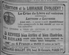 L'édition et la librairie évoluent, la crise du livre est vaincue, une publicité pour la librairie Quillet, 278 boulevard Saint Germain à Paris dans le 7 ème arrondissement, un abonnement mensuel, France Loisirs en marche