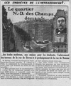 Le quartier de Notre-Dame des champs demande : des écoles modernes, une maison pour les étudiants, l'achèvement des travaux de la rue de Sèvres et le prolongement de la rue de Rennes