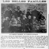 Un photo de la famille nombreuse Charlot (14 enfants) de Parigné-l'Évêque dans la Sarthe