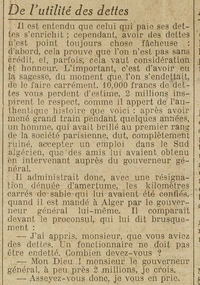 De l'utilité des dettes, à compléter avec on ne prête qu'aux riches
