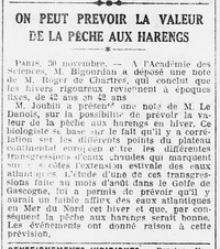 VLOuest Éclair article prévoir le montant de la pêche au hareng 2