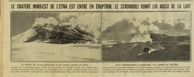 VExcelsior article éruptions volcaniques lEtna et le Stromboli 1