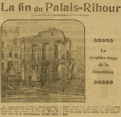 À Lille, le Palais Rihour a vécu, le dernier pan de mur est tombé... vraiment ?