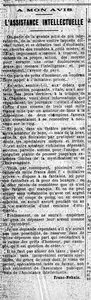 L'assistance intellectuelle, la pitié des laboratoires, la misère des étudiants et les sommes exorbitantes dépensées pour des matches de boxes, toujours et encore une question de priorité ?