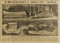 Une manifestation originale : la " semaine de sûreté " à Washington, en photos, suite aux accidents mortels, un défilé " choc" pour conseiller la prudence aux automobilistes et piétons