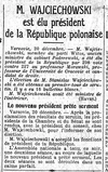 Election du nouveau président de la République polonaise