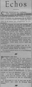 critiques dramatiques et culinaires, achetés ou vendus ? suivi de possession vaut titre