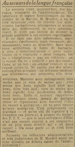 la sauvegarde de la langue française