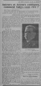 la gaité parisienne, la lettre de Gabriel de Lautrec qui explique sa compréhension du rire