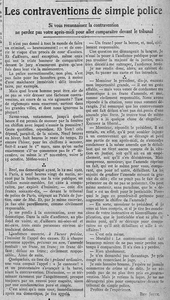 ne perdez pas de temps avec les contraventions de simple police
