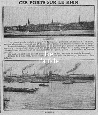 photo du port de Ruhrhort et Duisburg plus importants fluviaux d'Europe