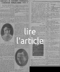 La gaité française est-elle en danger ? Auteurs et acteurs comiques, comment faites-vous rire ? La suite de l'enquête avec Nina Myral et Raimu, dont les réponses se devaient de clore la série, clôture annoncée la veille par errreur du journal