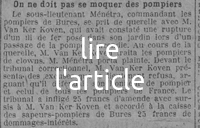 On ne doit pas se moquer des pompiers, encore moins de les traiter de " clowns ", les pompiers buressois ont leurs honneurs