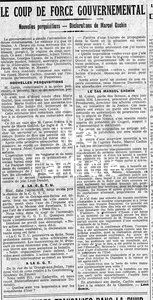 le coup de force du gouvernement contre les communistes