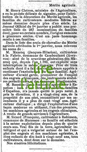 VLe Cultivateur aveyronnais aticlepage03 le mérite agricole 3