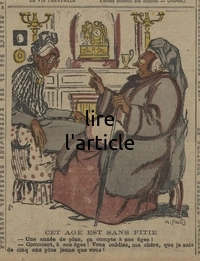 L'âge est sans pitié, un dessin humoristique en couleur