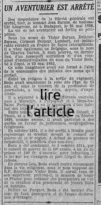 Un aventurier arrêté, la procédure va être sympathique