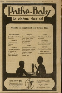 VExcelsior articlepage06 une publicité Pathé Baby 6