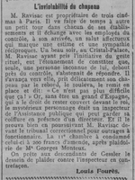 l'inviolabilité du chapeau ou le crime de lèse-fonctionnaire