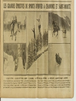 le ski joëring aux épreuves de sports d'hiver à Chamonix et Saint-Moritz