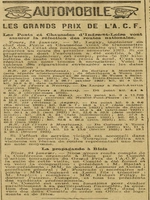 le détail des routes qui seront rénovées par le service des Ponts et Chaussées à l'occasion de de ce Grand Prix