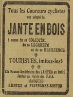 une publicité pour les jantes préférées des coureurs cyclistes