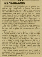 sensiblerie, un article qui se passe de commentaire