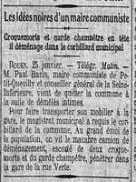 le maire de Petit-Quevilly quitte la commune accompagné du corbillard