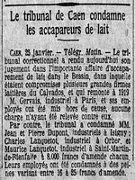 à Caen, les accapareurs de lait sont condamnés