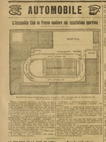 L'Automobile Club de France améliore ses installations sportives, la description précise étage par étage de l'immeuble situé 6-8, place de la Concorde dans le 8 ème arrondissement de Paris et cerise sur le gâteau, une terrasse avec piste de course, terrain de basket-ball....