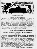 Gigot braisé ( pour 10 personnes) et des œufs au gruyère et à la crème, une recette toute simple