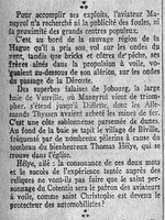 La description touristique en quelques mots de l'exploit de l'aviateur Maneyrol dans " la sauvage région dans la Manche "