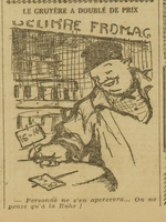 un dessin humoristique sur l'augmentation des prix, celui du gruyère, mais personne ne s'en apercevra...On ne pense qu'à la Ruhr... Aujourd'hui on ne pense qu'à la réforme des retraites...