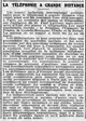 pour la téléphonie à grande distance, l'Italie, la Suisse, l'Espagne, la Grande Bretagne et la France se sont réunis pendant une semaine, les travaux devraient commencer