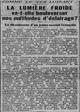 comme le ver luisant, la lumière froide va-t-elle bouleverser nos méthodes d'éclairage ?